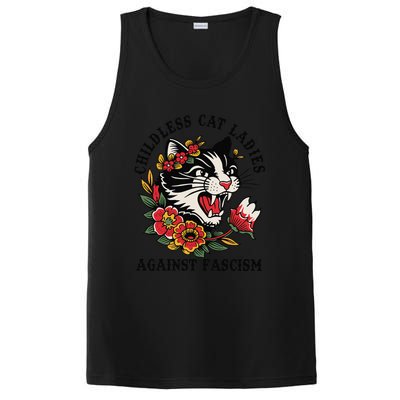 Childless Cat Ladies Against Fascism Feminist PosiCharge Competitor Tank