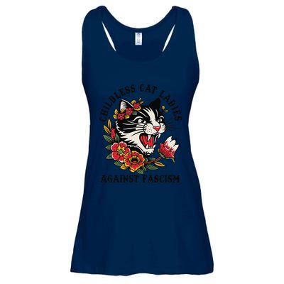 Childless Cat Ladies Against Fascism Feminist Ladies Essential Flowy Tank