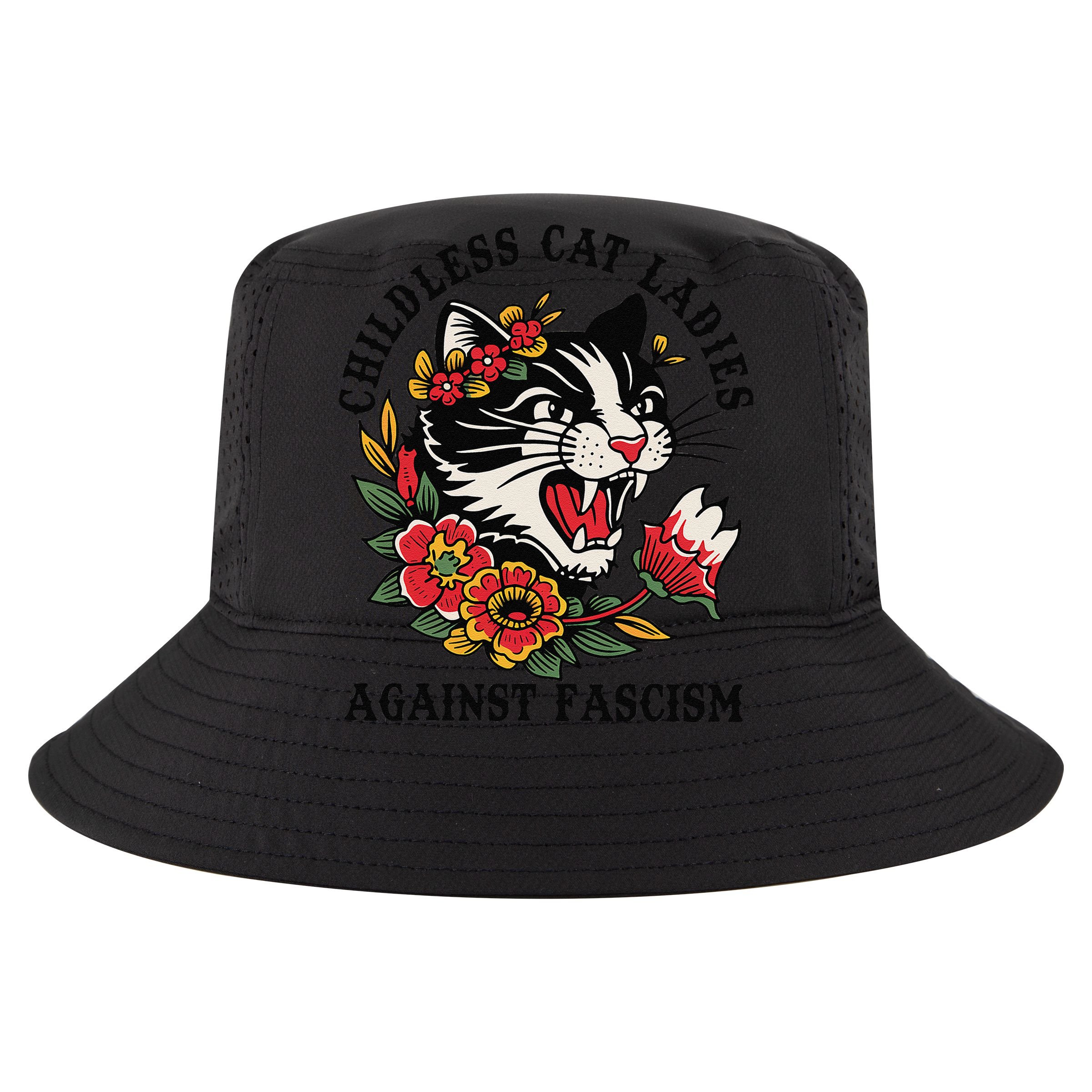 Childless Cat Ladies Against Fascism Feminist T-Shirt