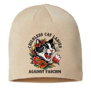 Childless Cat Ladies Against Fascism Feminist Sustainable Beanie