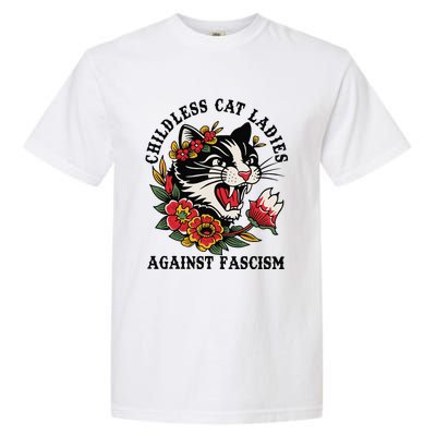 Childless Cat Ladies Against Fascism Feminist Garment-Dyed Heavyweight T-Shirt