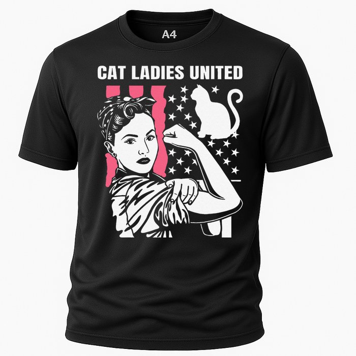 Childless Cat Lady For Cat Mom Women Cat Ladies Gift Cooling Performance Crew T-Shirt