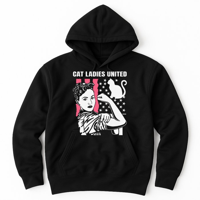 Childless Cat Lady For Cat Mom Women Cat Ladies Gift Hoodie