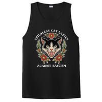 Childless Cat Ladies Against Fascism Funny Cat Feminist PosiCharge Competitor Tank