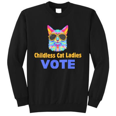 Childless Cat Ladies Vote Blue Sweatshirt