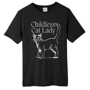 Childless Cat Lady Kamala 2024 Tall Fusion ChromaSoft Performance T-Shirt