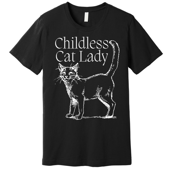 Childless Cat Lady Kamala 2024 Premium T-Shirt