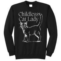 Childless Cat Lady Kamala 2024 Tall Sweatshirt