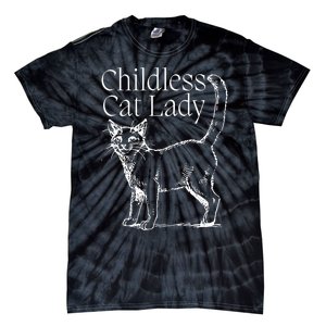 Childless Cat Lady Kamala 2024 Tie-Dye T-Shirt