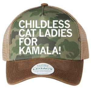 Childless Cat Ladies For Kamala Legacy Tie Dye Trucker Hat