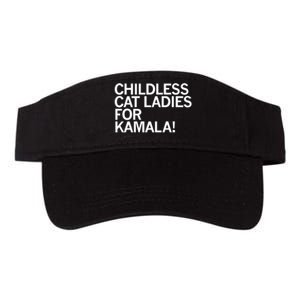 Childless Cat Ladies For Kamala Valucap Bio-Washed Visor