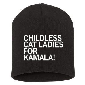 Childless Cat Ladies For Kamala Short Acrylic Beanie