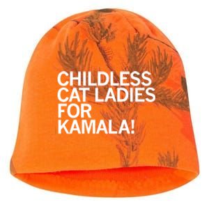 Childless Cat Ladies For Kamala Kati - Camo Knit Beanie