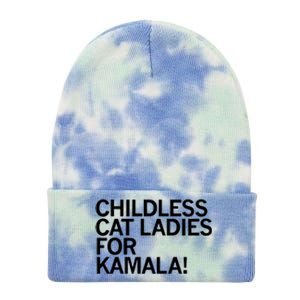 Childless Cat Ladies For Kamala Tie Dye 12in Knit Beanie