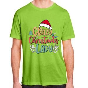 Crazy Christmas Lady Have Yourself A Merry Christmas Tank Top Adult ChromaSoft Performance T-Shirt