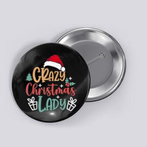 Crazy Christmas Lady Have Yourself A Merry Christmas Tank Top Button