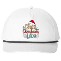 Crazy Christmas Lady Have Yourself A Merry Christmas Tank Top Snapback Five-Panel Rope Hat