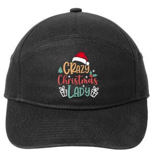 Crazy Christmas Lady Have Yourself A Merry Christmas Tank Top 7-Panel Snapback Hat