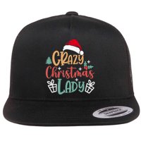 Crazy Christmas Lady Have Yourself A Merry Christmas Tank Top Flat Bill Trucker Hat