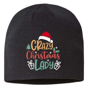 Crazy Christmas Lady Have Yourself A Merry Christmas Tank Top Sustainable Beanie