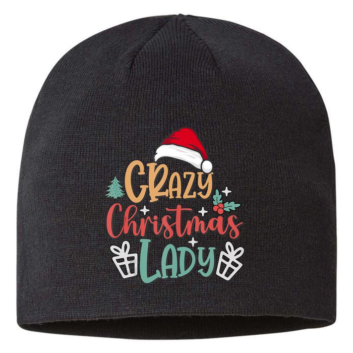 Crazy Christmas Lady Have Yourself A Merry Christmas Tank Top Sustainable Beanie