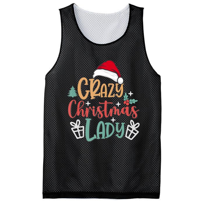 Crazy Christmas Lady Have Yourself A Merry Christmas Tank Top Mesh Reversible Basketball Jersey Tank