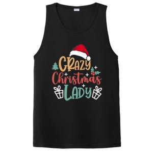 Crazy Christmas Lady Have Yourself A Merry Christmas Tank Top PosiCharge Competitor Tank