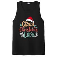 Crazy Christmas Lady Have Yourself A Merry Christmas Tank Top PosiCharge Competitor Tank