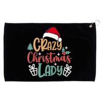 Crazy Christmas Lady Have Yourself A Merry Christmas Tank Top Grommeted Golf Towel