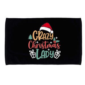 Crazy Christmas Lady Have Yourself A Merry Christmas Tank Top Microfiber Hand Towel