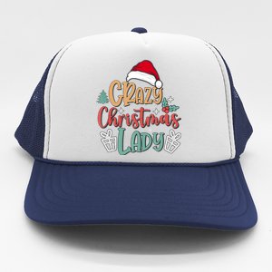 Crazy Christmas Lady Have Yourself A Merry Christmas Tank Top Trucker Hat