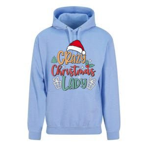 Crazy Christmas Lady Have Yourself A Merry Christmas Tank Top Unisex Surf Hoodie