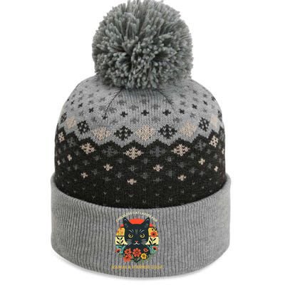 Childless Cat Ladies For Kamala Harris 2024 Election The Baniff Cuffed Pom Beanie