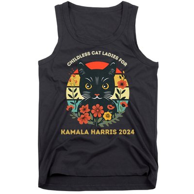 Childless Cat Ladies For Kamala Harris 2024 Election Tank Top