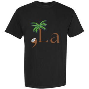 Coconut Comma + La Kamala Harris 2024 President Election Garment-Dyed Heavyweight T-Shirt