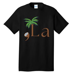 Coconut Comma + La Kamala Harris 2024 President Election Tall T-Shirt