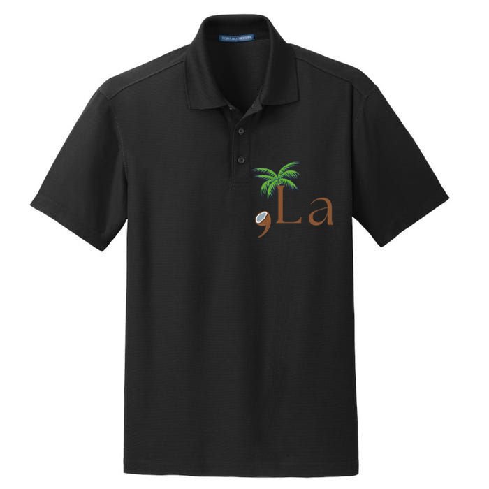 Coconut Comma + La Kamala Harris 2024 President Election Dry Zone Grid Polo