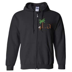 Coconut Comma + La Kamala Harris 2024 President Election Full Zip Hoodie