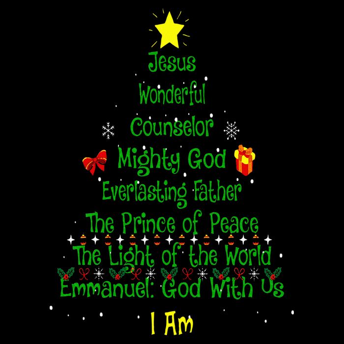 Christian Christmas Lover Bible Names of Jesus Tree Xmas Impact Tech Backpack