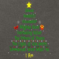 Christian Christmas Lover Bible Names of Jesus Tree Xmas Cotton Canvas Backpack
