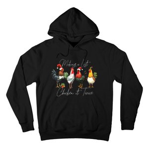 Christmas Chicken Lover Xmas Santa Hat Funny Farm Gift  Hoodie