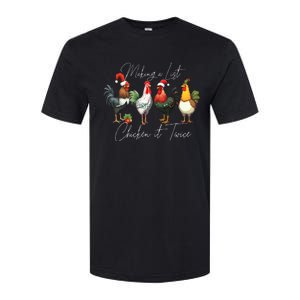 Christmas Chicken Lover Xmas Santa Hat Funny Farm Gift  Softstyle CVC T-Shirt