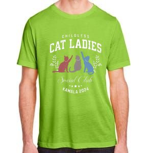 Childless Cat Ladies Kamala 2024 Election President Women Adult ChromaSoft Performance T-Shirt