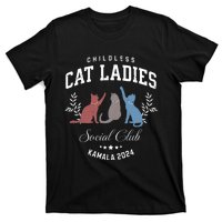 Childless Cat Ladies Kamala 2024 Election President Women T-Shirt