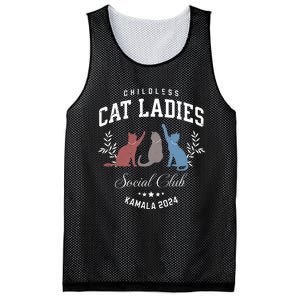 Childless Cat Ladies Kamala 2024 Election President Women Mesh Reversible Basketball Jersey Tank