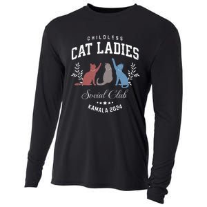 Childless Cat Ladies Kamala 2024 Election President Women Cooling Performance Long Sleeve Crew