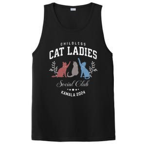 Childless Cat Ladies Kamala 2024 Election President Women PosiCharge Competitor Tank