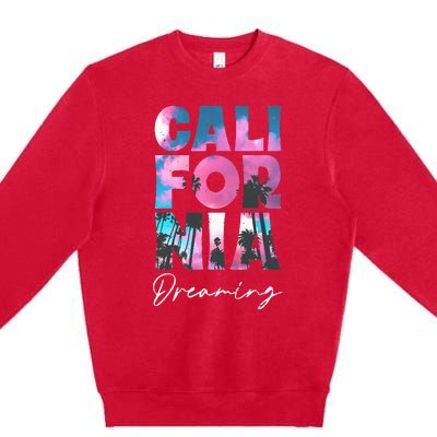 California Cali Lover Visiting California Premium Crewneck Sweatshirt