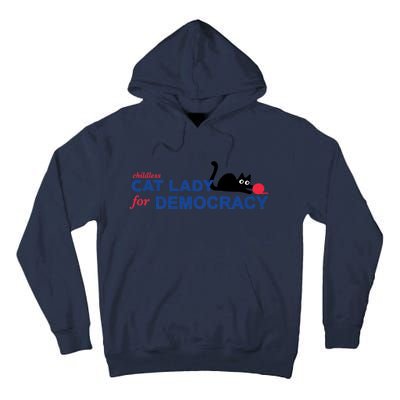 Childless Cat Lady For Democracy Voting Election 2024 Usa Tall Hoodie