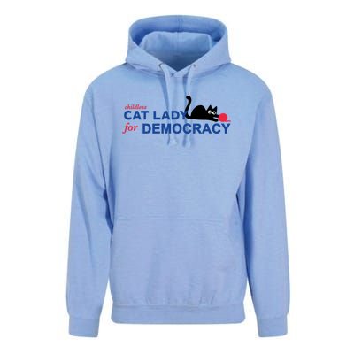 Childless Cat Lady For Democracy Voting Election 2024 Usa Unisex Surf Hoodie